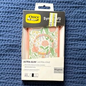 OtterBox iPhone 16 Plus Symmetry Series Case with MagSafe - Peachy Bloom